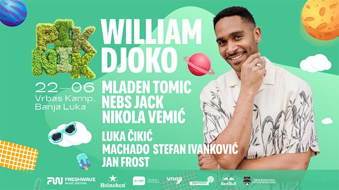 William Djoko će nastupiti na Freshwave Pikniku 22. juna 2024. godine.