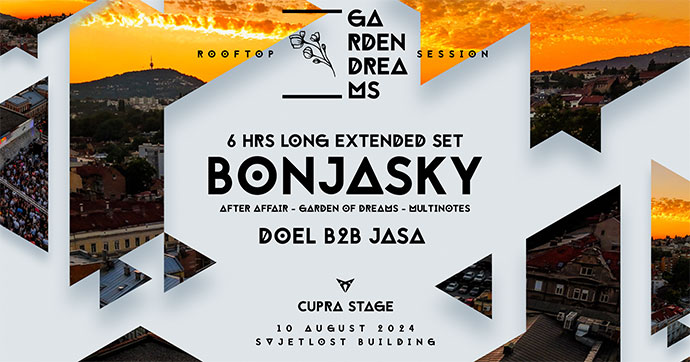 Garden of Dreams organizuje Rooftop Session 3 na zgradi Svejtlosti u Sarajevu 10. avgusta 2024. godine.