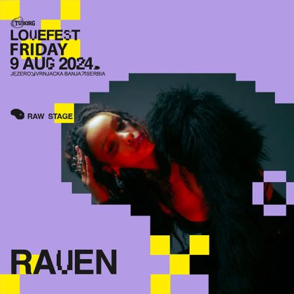 Raven stiže na Lovefest 2024 Raw Stage.