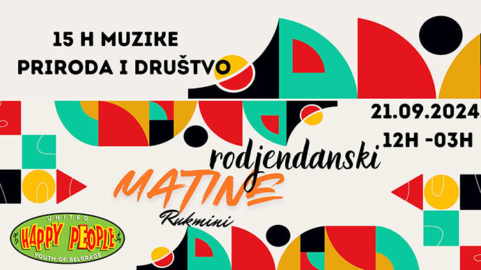 Happy People Matinee na Avali 21. septembra 2024. godine.