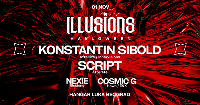 Illusions Halloween 2024 će se održati 01. novembra u Hangar u Luci Beograd.