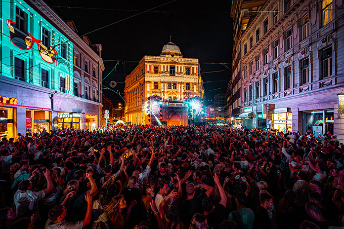After Affair tokom seta na Vječnoj vatri u Sarajevu 23. avgusta 2024. godine na Garden of Dreams događaju. Fotografisao Adnan Lingo.