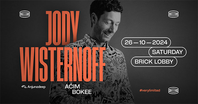 Jody Wisternoff će nastupiti u Brick Lobby prostoru u Beogradu 26. oktobra 2024. godine.