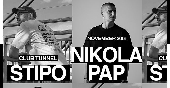 Stipo i Nikola Pap nastupiće u Clubu Tunnel 30. novembra 2024. godine.