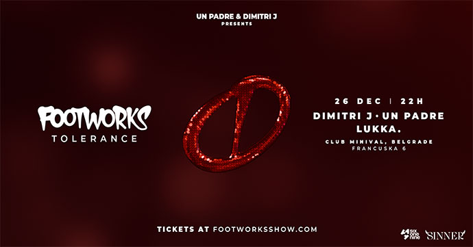 Footworks Tolerance dogašaj u Minivalu 26. decembra 2024. godine.