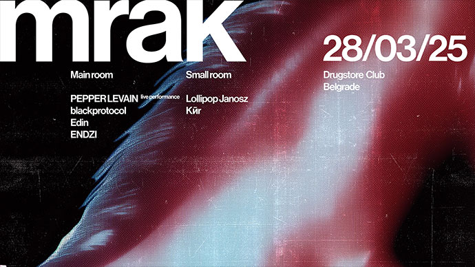 MRAK žurka će se održati u klubu Drugstore 28. marta 2025. godine.
