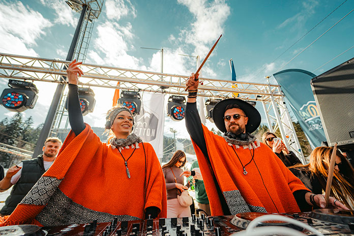 DJ/Live duo Talaz set sa Bjelašnice, fotografisao Lingographer.