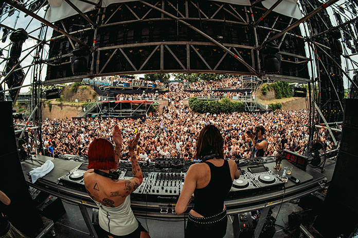 Indira Paganoto b2b Sara Landry EXIT Dance Arena 2025.