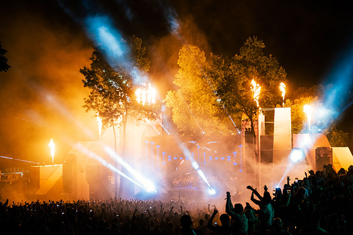 Lovefest 2024 Fire Stage, fotografisao Ervin Kovač.