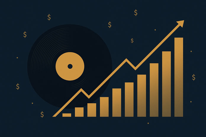 Bandcamp Friday rekord: vinil koji prelazi u rastući grafikon profita.