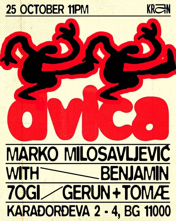 Marko Milosavljević i Dvica kolektiv 25. oktobra u Kranu