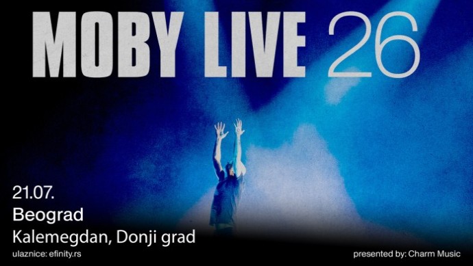 Moby se vraća u Beograd Spektakularan Live šou na Kalemegdanu 21. jula 2026