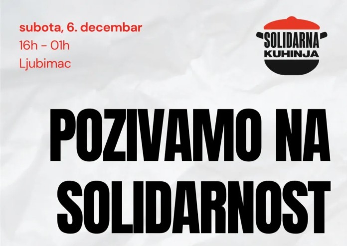 Benefit zurka Solidarne kuhinje u Ljubimcu 06.12.25 Benefit zurka Solidarne kuhinje u Ljubimcu 06.12.25