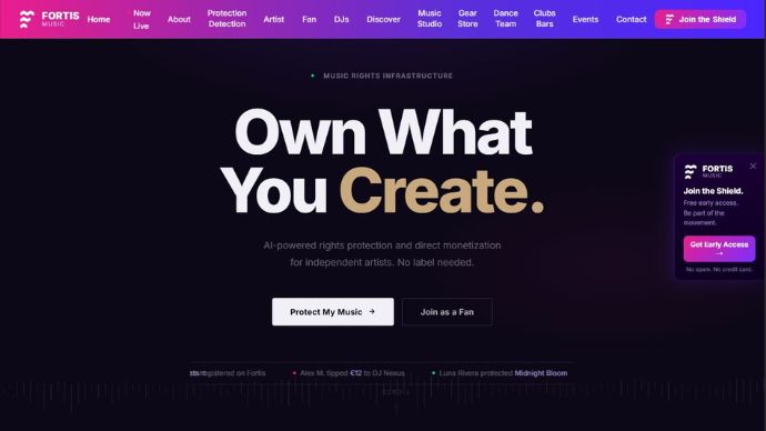 Fortis Music Own What You Create.
