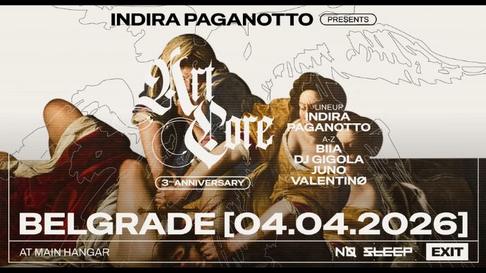 No Sleep i Artcore žurka u Beogradu u Hangaru 04. aprila. 2026. godine.