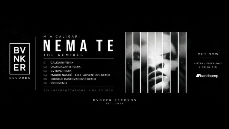 Mia Caligari predstavlja Nema te The Remixes - šest novih pogleda na jednu numeru